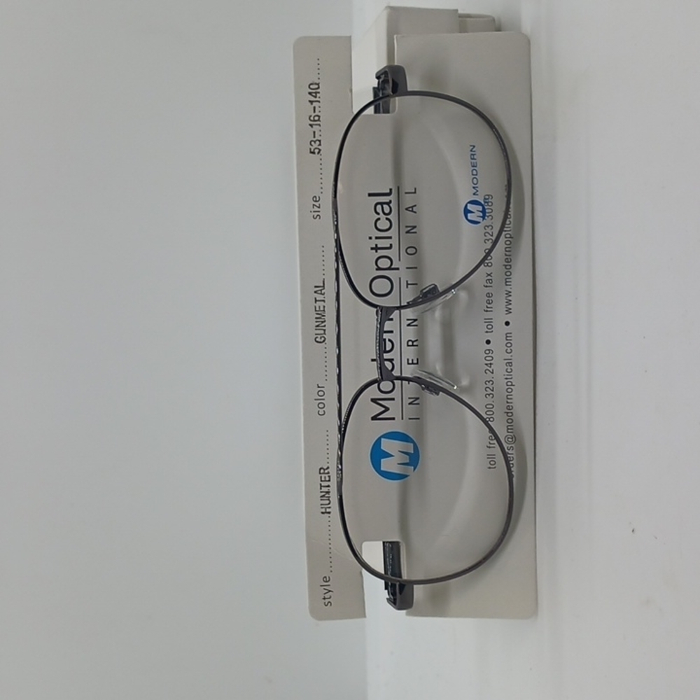 NWT MEN'S MODERN OPTICAL EYEGLASS FRAMES HUNTER GUNMETAL